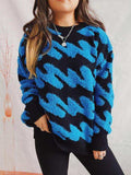 Ribbed Striped Dropped Shoulder Sweater - Trendsi - Flyclothing LLC