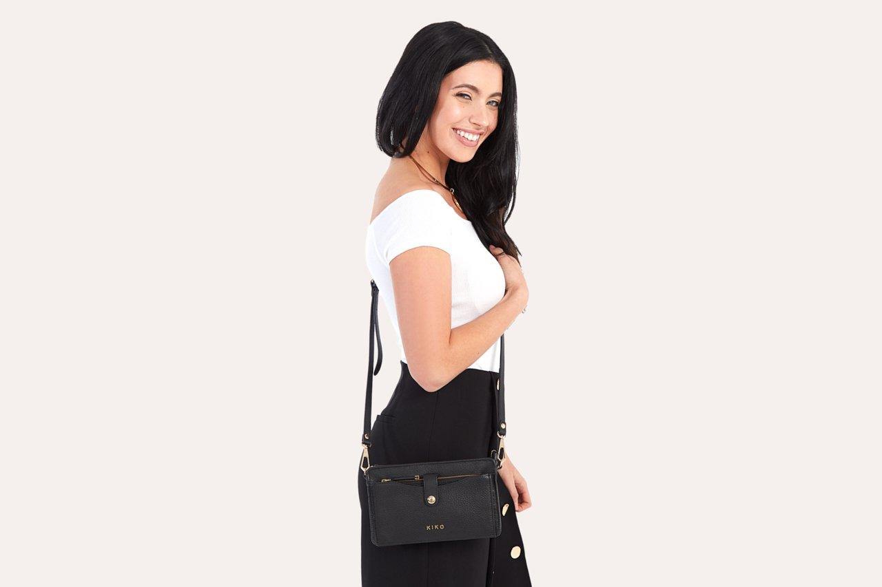 Kiko Leather Wallet Crossbody - Kiko