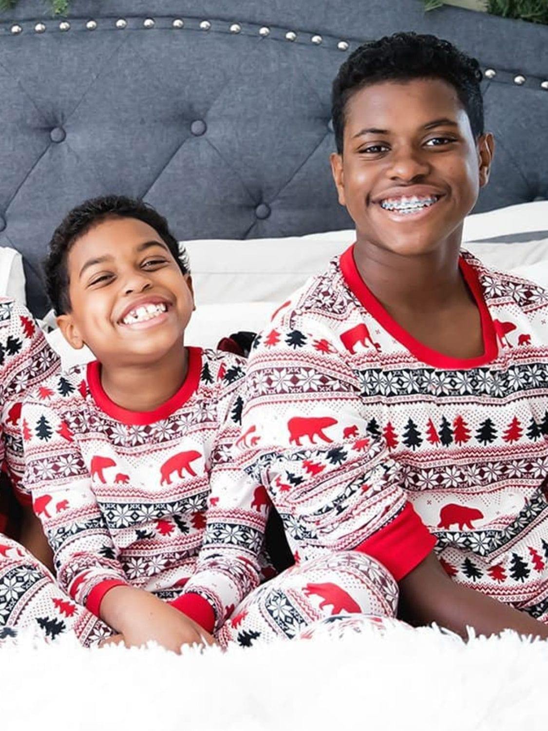 Christmas Long Sleeve Top and Pants Set - Trendsi
