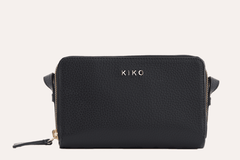 Kiko Leather Zip Around Crossbody Pebble - Kiko