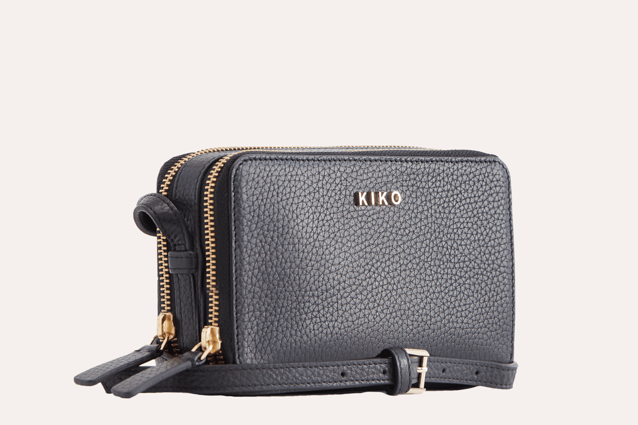 Kiko Leather Zip Around Crossbody Pebble - Kiko