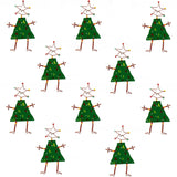 Set of 10 Dancing Girl Christmas Tree Pins - Creative Alternatives - Creative Alternatives