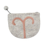 Felt Aries Zodiac Coin Purse - Global Groove - Global Groove