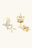 Moissanite 925 Sterling Silver Star Shape Earrings - Trendsi