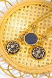 Vintage Blue Sandstone Pendant Copper Necklace - Trendsi - Flyclothing LLC