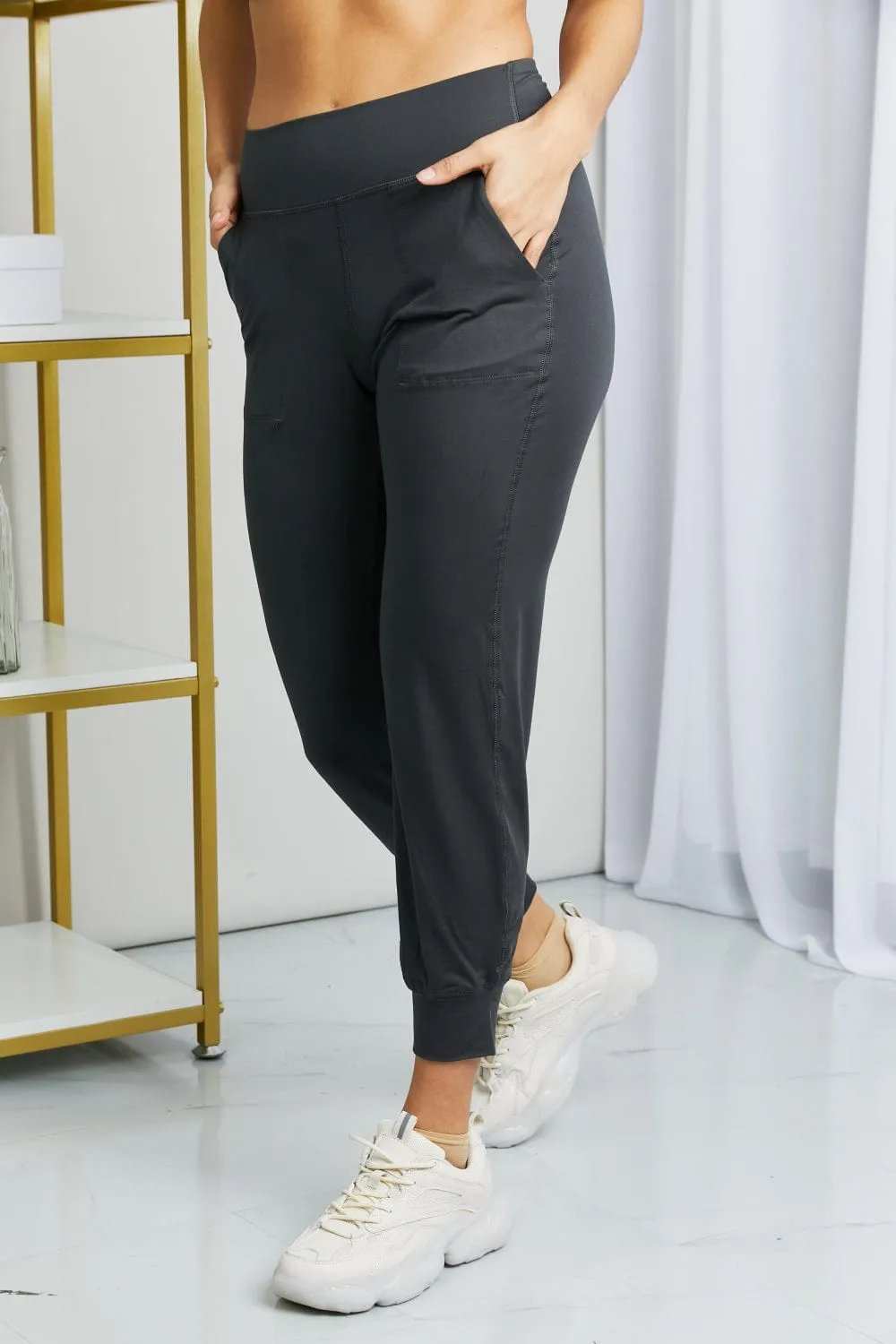 Leggings Depot Full Size Wide Waistband Cropped Joggers - Trendsi - Flyclothing LLC
