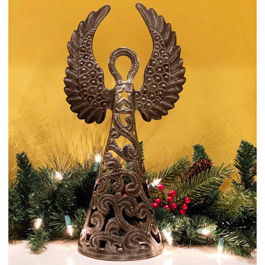 16-inch Metalwork Angel - Wings Up  - Croix des Bouquets (H) - Flyclothing LLC