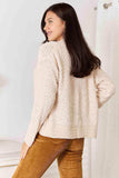 Double Take Open Front Long Sleeve Cardigan - Trendsi - Flyclothing LLC