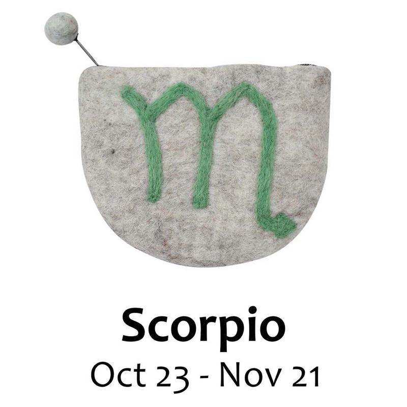 Felt Scorpio Zodiac Clutch - Global Groove Direct - Flyclothing LLC