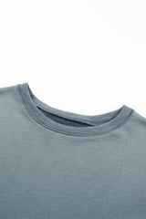 Side Slit Drop Shoulder Sweatshirt - Trendsi - Flyclothing LLC