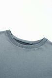 Side Slit Drop Shoulder Sweatshirt - Trendsi - Flyclothing LLC