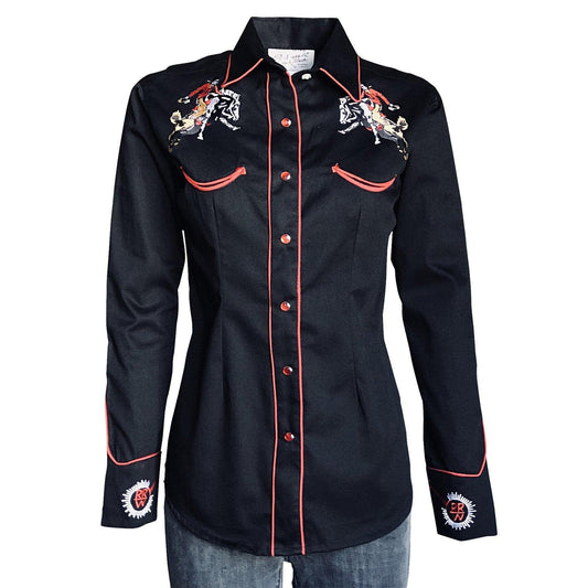 Rockmount Ranch Wear Womens Bronc Embroidered Western Shirt - Rockmount Clothing