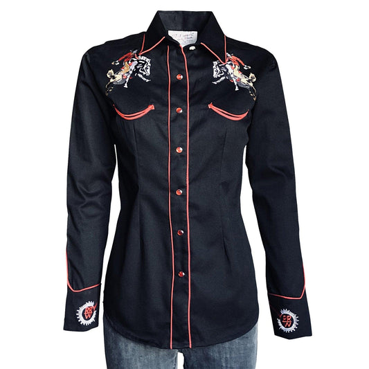 Rockmount Ranch Wear Womens Bronc Embroidered Western Shirt - Flyclothing LLC
