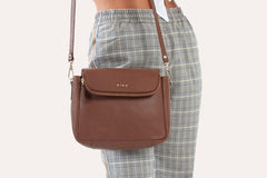 Kiko Leather Fold Over Crossbody - Kiko