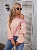 Decorative Button Round Neck Sweater - Trendsi