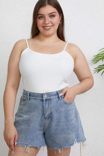 Basic Bae Full Size Round Neck Slim Cami - Trendsi - Flyclothing LLC