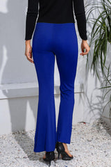 High Waist Long Flare Pants - Trendsi