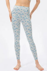 High Waist Skinny Active Pants - Trendsi - Flyclothing LLC