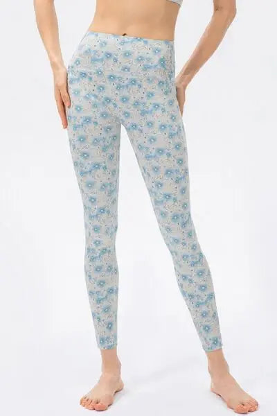 High Waist Skinny Active Pants - Trendsi - Flyclothing LLC