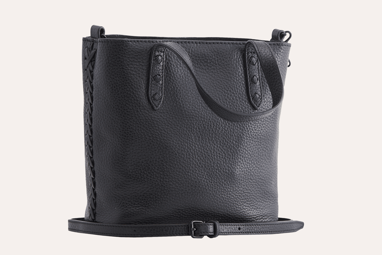 Kiko Leather Side Weaved Tote - Kiko
