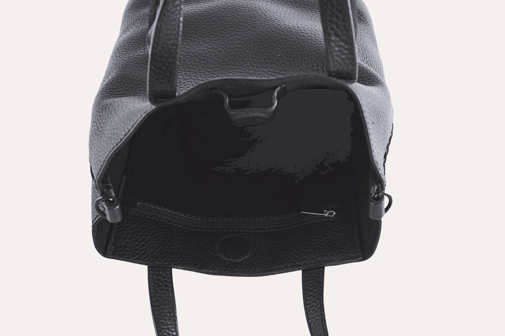 Kiko Leather Side Weaved Tote - Kiko - Flyclothing LLC