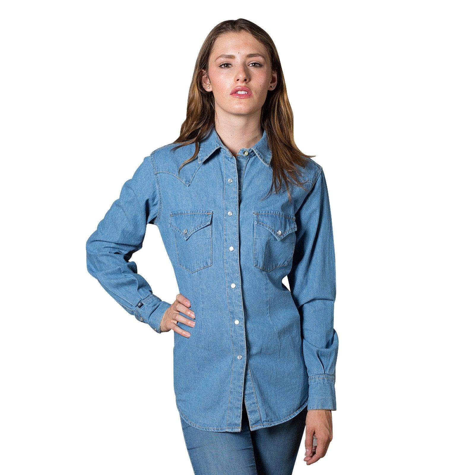 Rockmount Ranch Wear Womens Denim Western Shirt - Rockmount Clothing - Flyclothing LLC