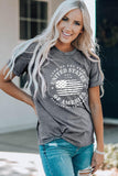 US Flag Graphic Short Sleeve Tee Trendsi