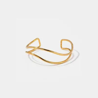 Minimalist Stainless Steel Cuff Bracelet - Trendsi - Flyclothing LLC