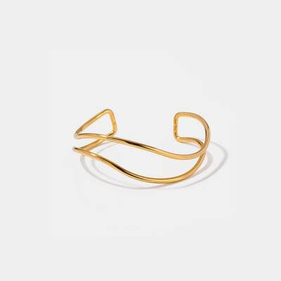 Minimalist Stainless Steel Cuff Bracelet - Flyclothing LLC