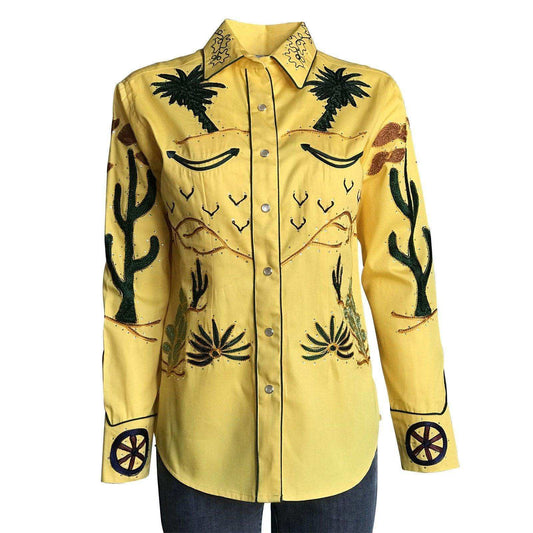 Women's Porter Wagoner Gold Embroidered Western Shirt - Rockmount Clothing - Flyclothing LLC