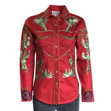 Women's Porter Wagoner Red Embroidered Western Shirt - Rockmount Clothing - Flyclothing LLC