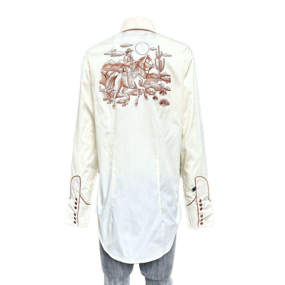 Rockmount Clothing Women's Ivory Vintage Rider Western Embroidery - Rockmount Clothing - Flyclothing LLC