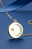 Moissanite Round Pendant Necklace - Trendsi - Flyclothing LLC