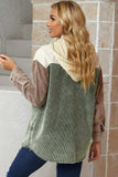 Snap Front Hooded Corduroy Shacket - Trendsi - Flyclothing LLC