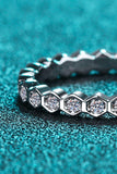 Moissanite 925 Sterling Silver Eternity Ring - Trendsi