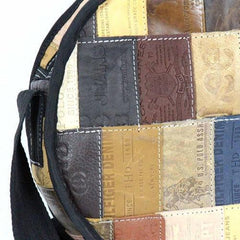 Jean Patch Round Shoulder Bag - Flyclothing LLC