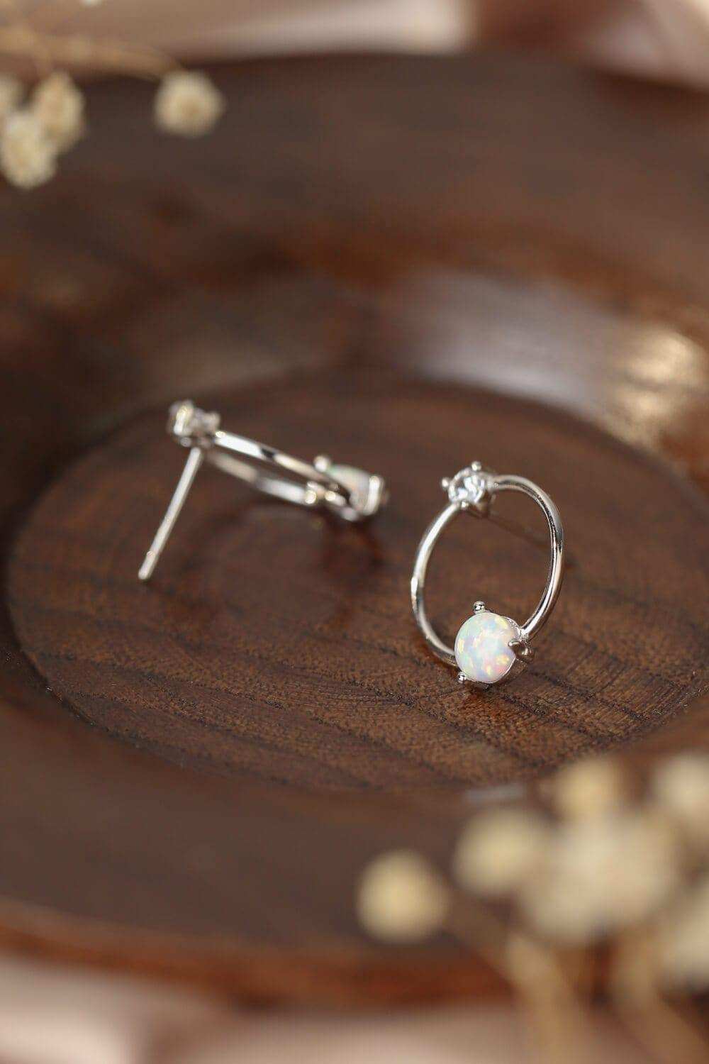New Beginnings Opal Earrings - Trendsi - Flyclothing LLC