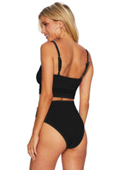 Color Block Spaghetti Strap Two-Piece Swim Set - Trendsi - Flyclothing LLC