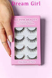 SO PINK BEAUTY Faux Mink Eyelashes 5 Pairs - Trendsi - Flyclothing LLC