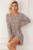 Frill Printed Round Neck Dress - Trendsi - Flyclothing LLC