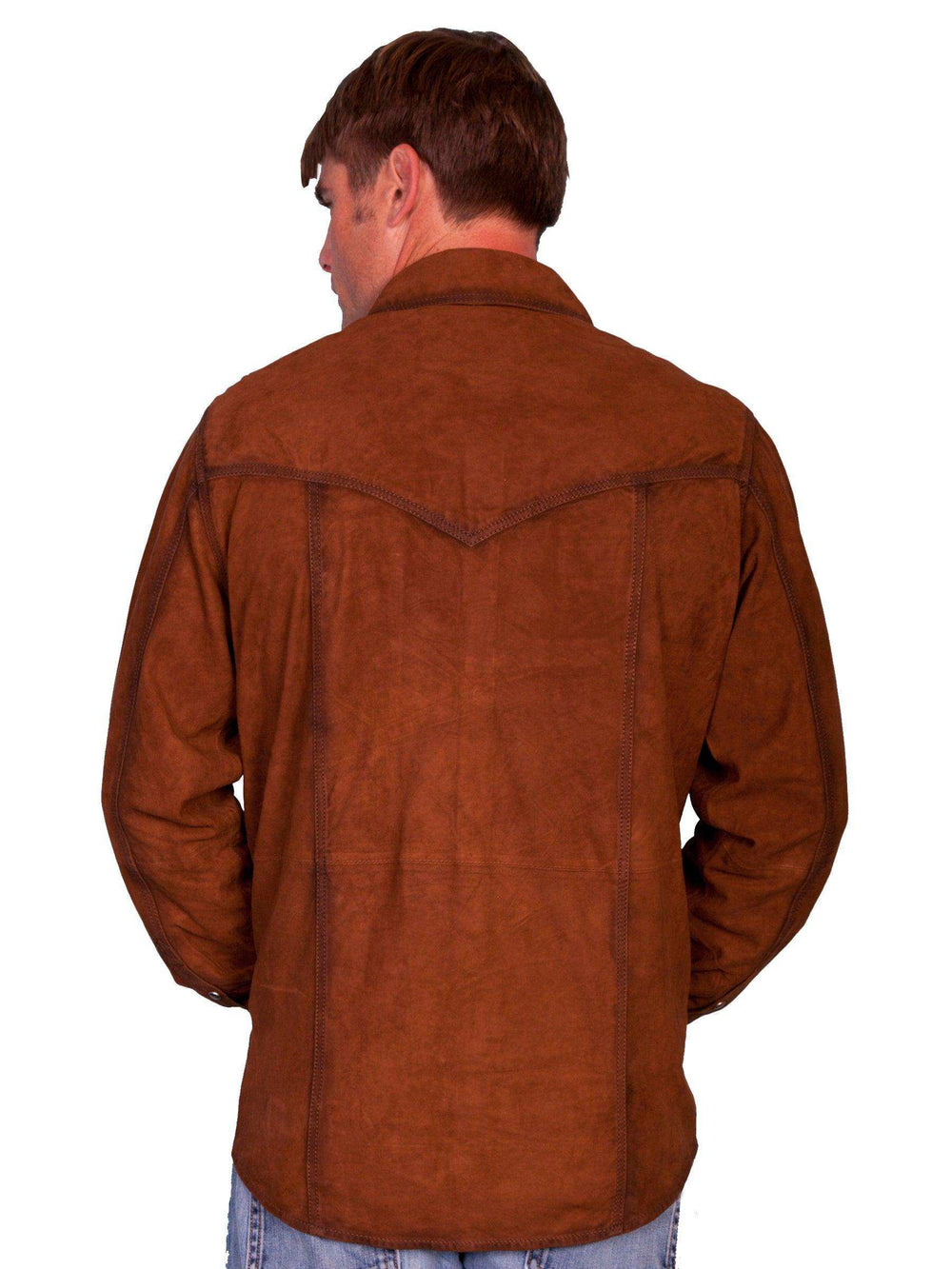 Scully BROWN WESTERN PEARL SNAP SHIRT - Scully Leather - Flyclothing LLC