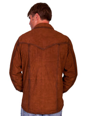 Scully BROWN WESTERN PEARL SNAP SHIRT - Flyclothing LLC