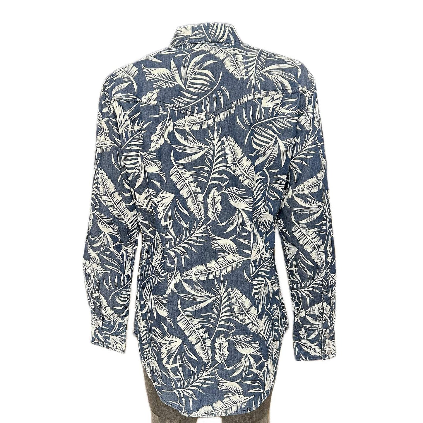 Rockmount Clothing Women's Denim Floral Print Western Shirt - Rockmount Clothing - Flyclothing LLC