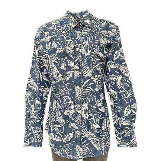 Rockmount Clothing Women's Denim Floral Print Western Shirt - Rockmount Clothing - Flyclothing LLC