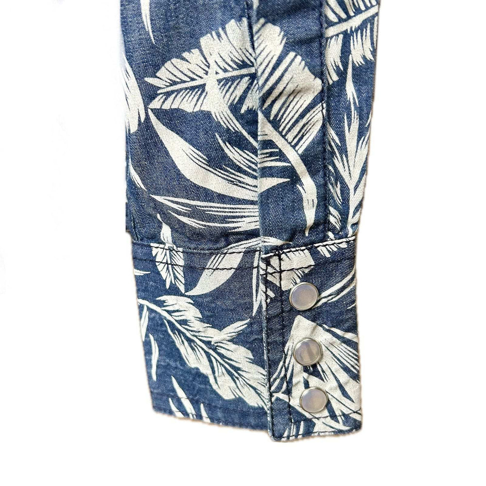 Rockmount Clothing Women's Denim Floral Print Western Shirt - Rockmount Clothing - Flyclothing LLC