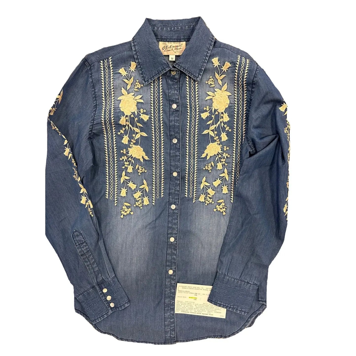 Rockmount Clothing Women's Denim Boho Floral Embroidery - Rockmount Clothing - Flyclothing LLC