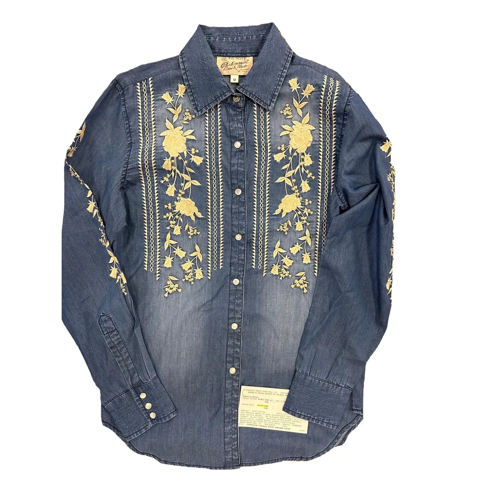 Rockmount Clothing Women's Denim Boho Floral Embroidery - Rockmount Clothing - Flyclothing LLC