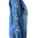 Rockmount Clothing Women's Denim Boho Floral Embroidery Western Shirt - Rockmount Clothing - Flyclothing LLC