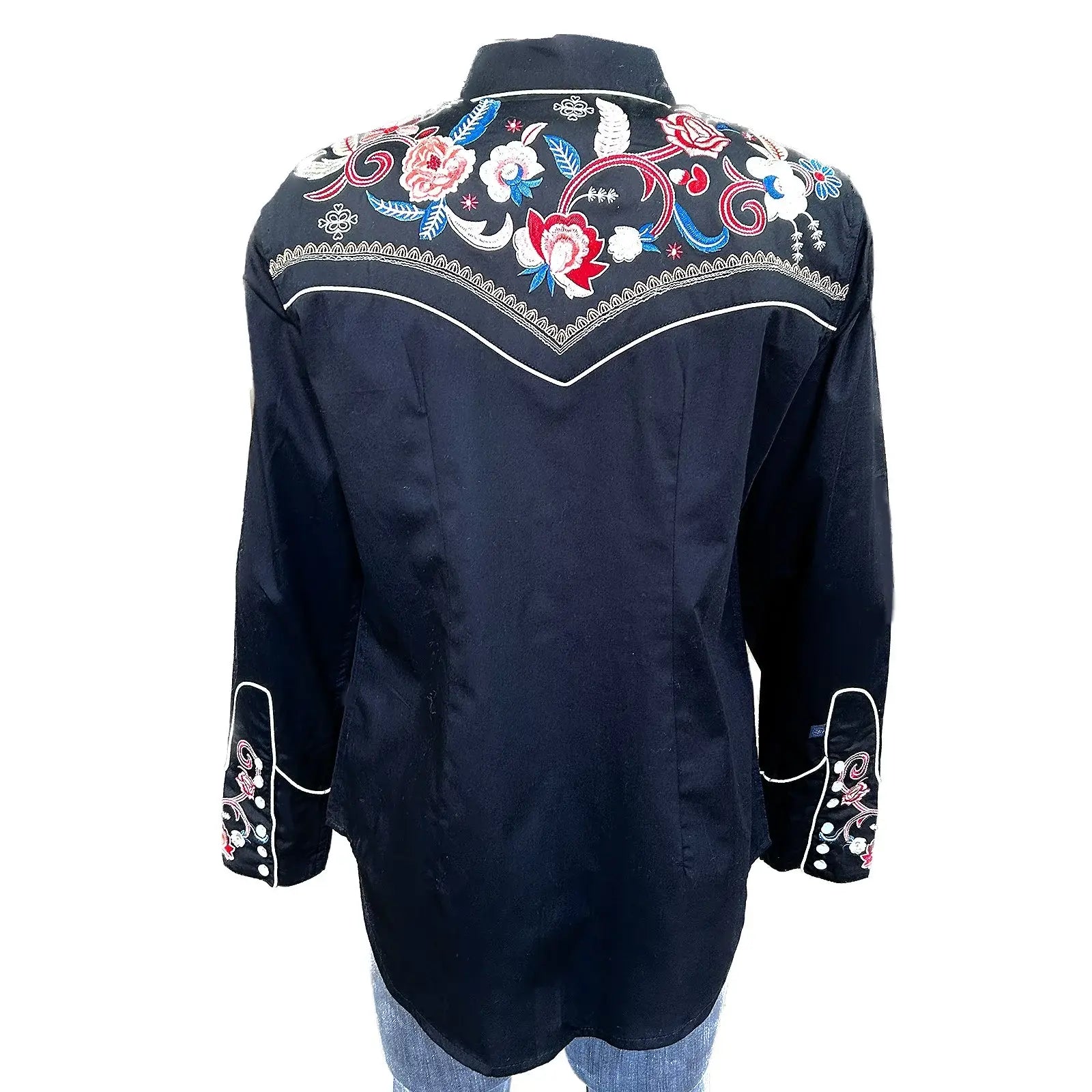 Rockmount Clothing Womens Vintage Floral & Stars Embroidered Shirt - Rockmount Clothing - Flyclothing LLC