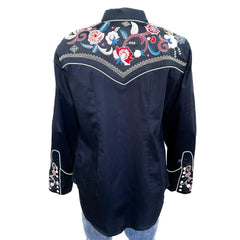 Rockmount Clothing Womens Vintage Floral & Stars Embroidered Shirt